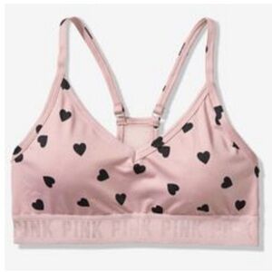 Victoria’s Secret PINK Black Heart Sports Bra